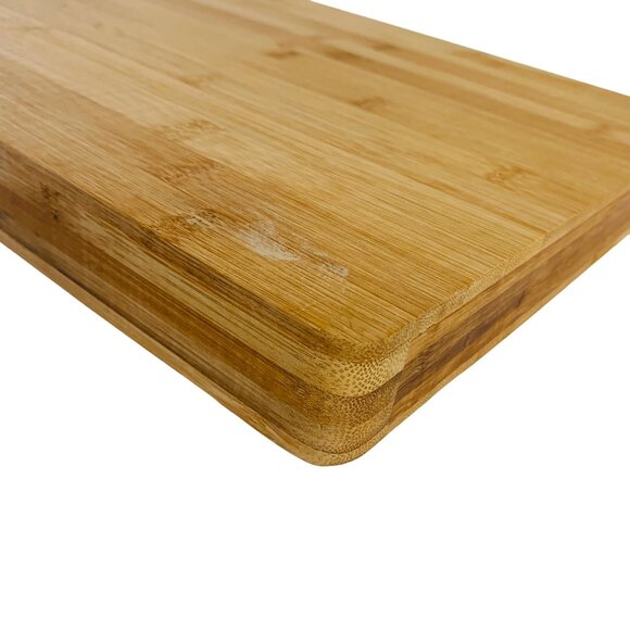 Large Bamboo Chopping Block Extra Thick 15 x 12 Inch Kitchen Tools Cutting Board - Picture 6 of 9